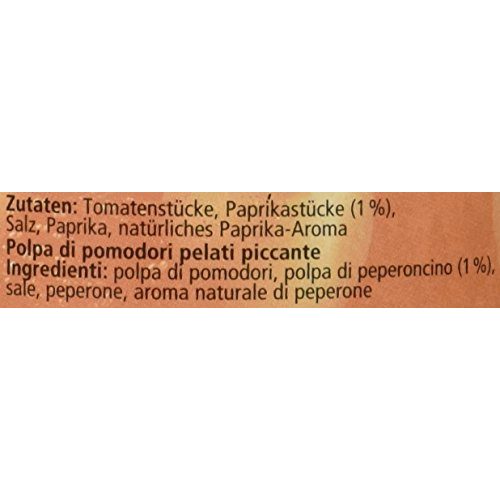 Gehackte Tomaten Oro di Parma geschält stückig scharf, 400 g