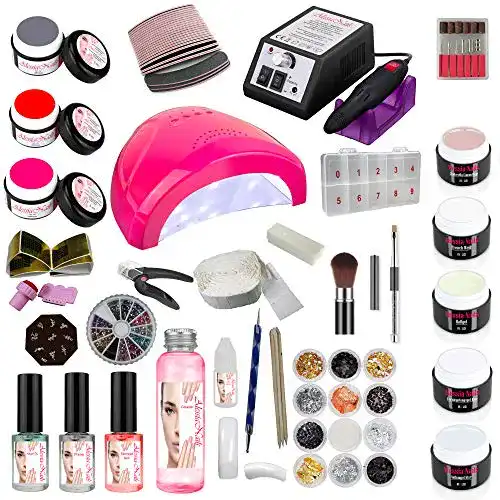 Gelnagel-Set Alessia-Nails Nagelstudioset Rosa Starterset