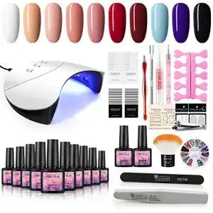 Gelnagel-Set Saint-Acior 36W UV-LED Nagellampe Starterset