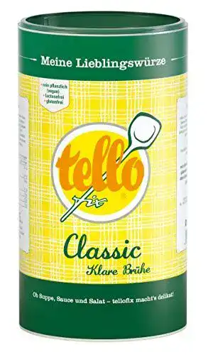 Gemüsebrühe tellofix Classic Klare Brühe – Vielseitig 900 g