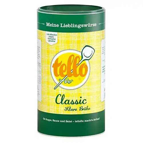 Gemüsebrühe tellofix Classic Klare Brühe – Vielseitig 900 g