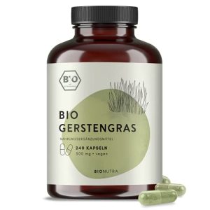 Gerstengras-Kapseln BioNutra ® Gerstengras Kapseln Bio