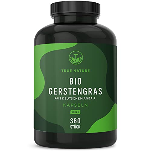 Gerstengras-Kapseln TRUE NATURE Bio Gerstengras, 360 Kapseln