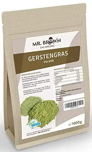 Gerstengras-Pulver MR. BROWN 1kg Gerstengraspulver