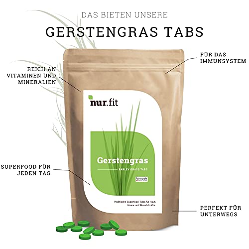 Gerstengras-Tabletten Nurafit nur.fit Gerstengras Presslinge 500g