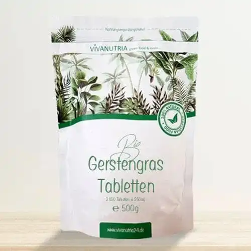Gerstengras-Tabletten Vivanutria Bio-Gerstengrastabs, 500g