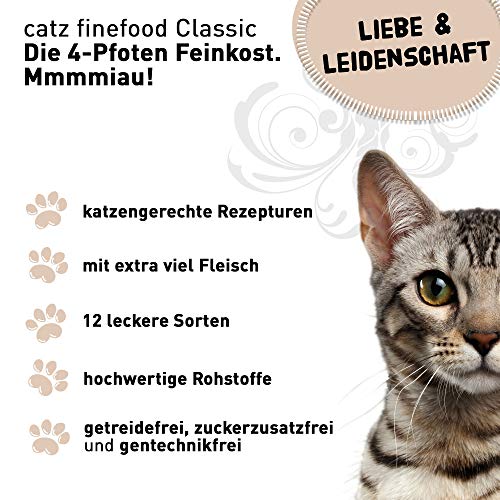 Getreidefreies Nassfutter (Katze) catz finefood Multipack 2, 12x85g