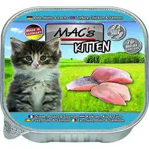 Getreidefreies Nassfutter (Katze) MAC’s, Feinschmecker, 8 x 85g