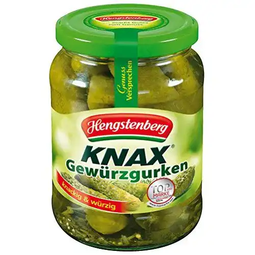 Gewürzgurken Hengstenberg Knax, knackig & würzig – 670gr