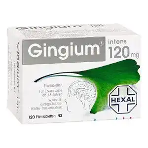 Ginkgo-Tabletten Hexal Gingium Intens 120 mg Filmtabletten