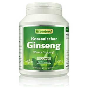 Ginseng-Kapseln Greenfood Koreanischer Ginseng, 120 Kapseln