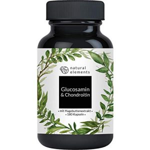 Glucosamin natural elements & Chondroitin hochdosiert, 180 Kaps.