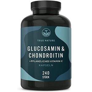 Glucosamin TRUE NATURE & Chondroitin Hochdosiert, 240 Kapseln