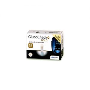 Glukose-Teststreifen aktivmed GlucoCheck Gold 50 Stück