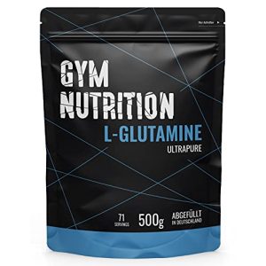 Glutamin Gym Nutrition L- Ultrapure Pulver extra hochdosiert, 500g