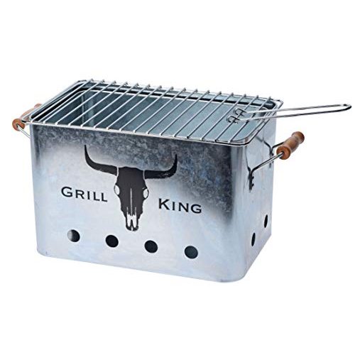 Die beste grilleimer spetebo barbecue mini grill picknick holzkohlegrill Bestsleller kaufen