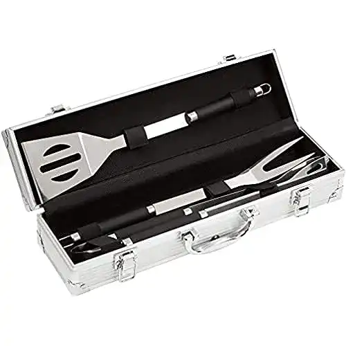 Die beste Grillkoffer Bruzzzler Bruzzler Edelstahl Grillutensilien 3-teiliges Set 2026 Test Bestseller Grillkoffer Bruzzzler Bruzzler Edelstahl Grillutensilien 3-teiliges Set