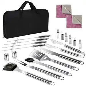 Grillkoffer Masthome 18-teiliges BBQ Grillwerkzeugtasche