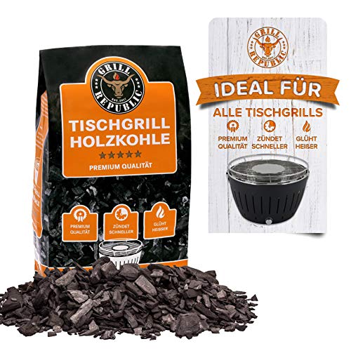 Grillkohle Grill Republic Tischgrill-Kohle 2,5kg & Brennpaste 500ml