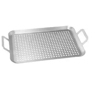 Grillkorb bremermann Grillplatte 43 x 25 x 5 cm Edelstahl