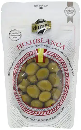 Grüne Oliven Dumet Hojiblanca Oliven grün entsteint, 10 x 150 g