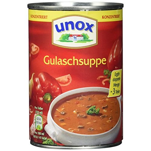 Die beste gulaschsuppe unox konzentrat gulasch suppe 3 teller 6 x 400 ml Bestsleller kaufen