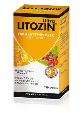 Hagebutten-Kapseln Litozin Kapseln Ultra, Spar-Set 2x120Kps.