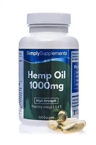 Hanföl-Kapseln Simply Supplements Hanföl 1000mg, 120 Kapseln