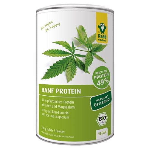 Hanfprotein Raab Vitalfood Bio Hanf-Protein 500 g, rein pflanzlich