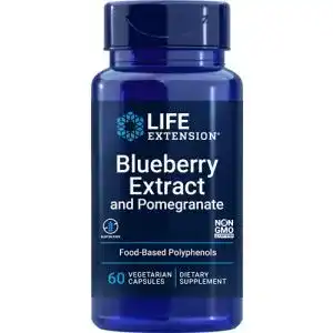 Heidelbeerextrakt Life Extension Blaubeerextrakt mit Granatapfel