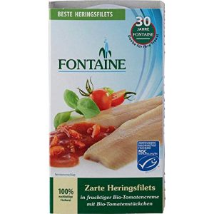 Heringe (zum Essen) Fontaine Heringsfilets in Bio-Tomatencreme