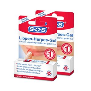 Herpes-Creme SOS Lippen-Herpes-Gel, 2 x 5g Tube