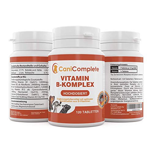 Hunde-Vitamine CaniComplete Vitamin B-Komplex, 120 Stück