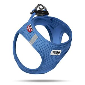 Dog Harness Curli Vest Harness Air-Mesh, Blue, S(40 - 45 cm)
