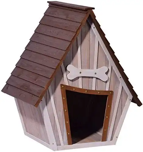 Hundehütte dobar 55012 ,XL Outdoor Hundehaus 90x77x109 cm