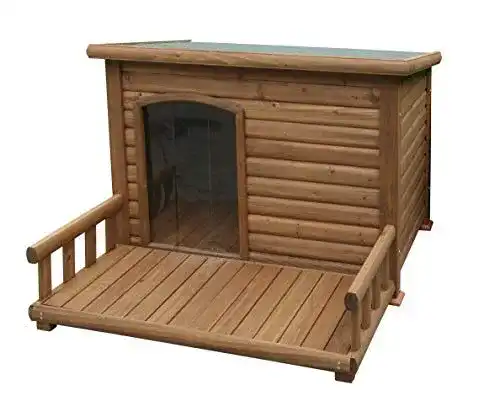 Hundehütte XXL Kerbl Hundehütte mit Terrasse, 113 x 127 x 83 cm