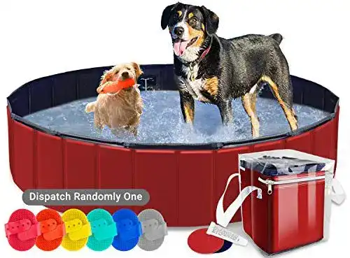 Hundepool groß AYITOO Haustier Pool, rutschfest, 160cm x30cm
