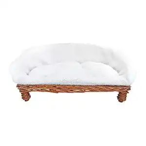 Hundesofa Schecker Weidenkorbsofa Weidenkorb Sofa 68 cm