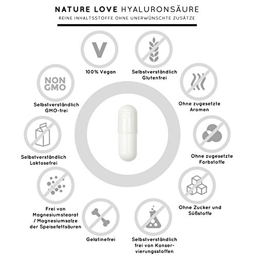 Hyaluronsäure-Kapseln Nature Love ® mit Zink, 90 Stück