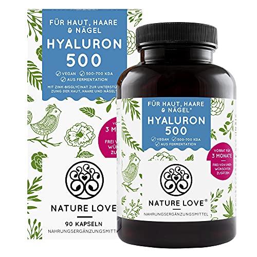 Hyaluronsäure-Kapseln Nature Love ® mit Zink, 90 Stück