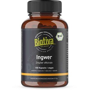 Ingwer-Kapseln Biotiva Ingwer Bio Kapseln 150 Stück