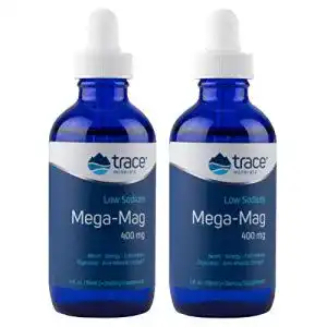 Ionisches Magnesium Trace Minerals Research, Mega-Mag, 2er