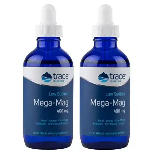 Ionisches Magnesium Trace Minerals Research, Mega-Mag, 2er