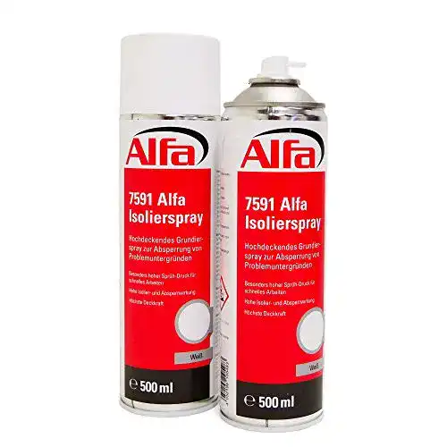 Isolierspray Alfa weiß 2 x 500 ml Hochdeckendes Grundierspray