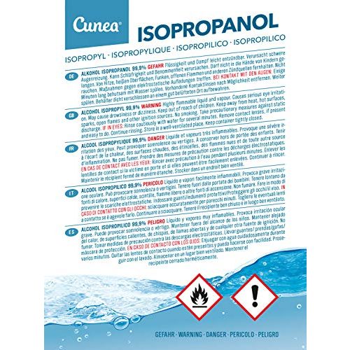 Isopropanol Cunea 99,9% geeignet als Fettlöser, 1 Liter