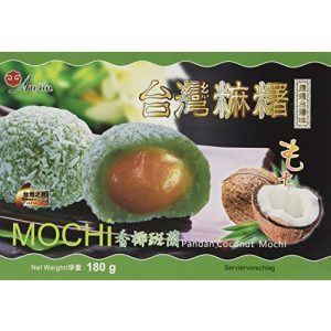 Japanische Süßigkeiten Awon Mochi Kokosnuss Pandan, 180 g