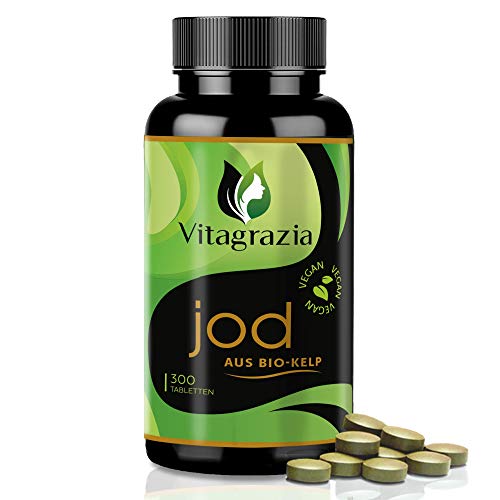 Jodtabletten Vitagrazia ® Bio Kelp, 300 Jod Tabletten je 150 µg Jod