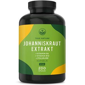 Johanniskraut TRUE NATURE Extrakt, 200 Kapseln, 3.600mg/Kapsel