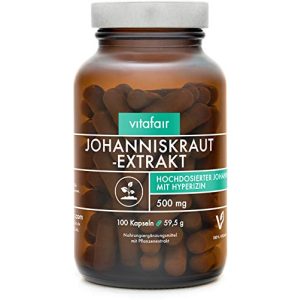 Johanniskraut VITAFAIR Extrakt (500mg pro Kapsel), 100 Kapseln