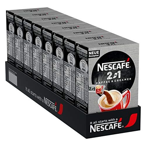 Die beste kaffee sticks nescafe 2 in 1 sticks loeslich 8er pack a 10 x 8g Bestsleller kaufen